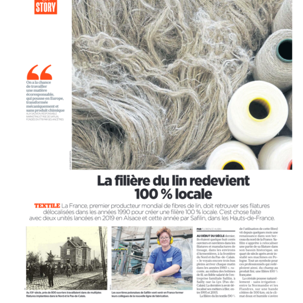 La filière du lin redevient 100% locale/Le Parisien/Safilin_1