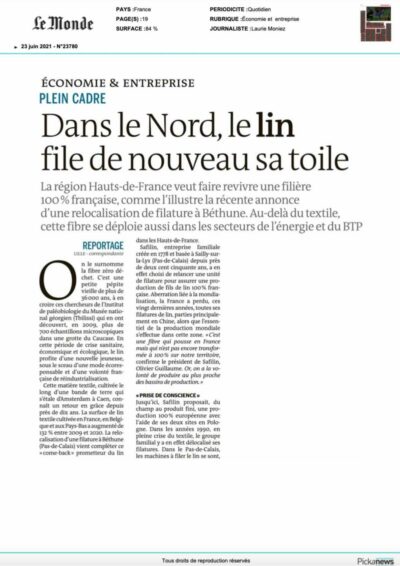 Dans le Nord, le lin file de nouveau sa toile