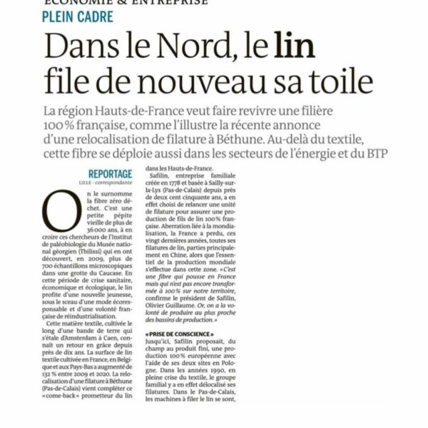 Dans le Nord, le lin file de nouveau sa toile