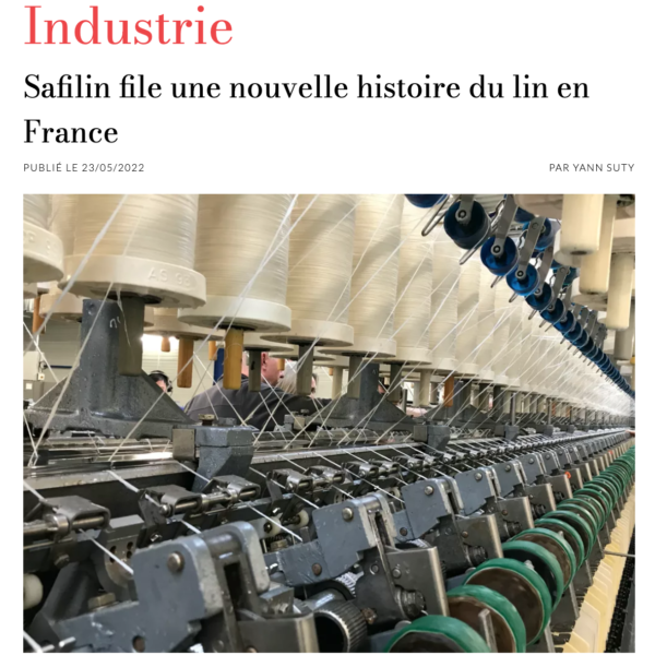 Safilin - Une nouvelle histoire du lin en France